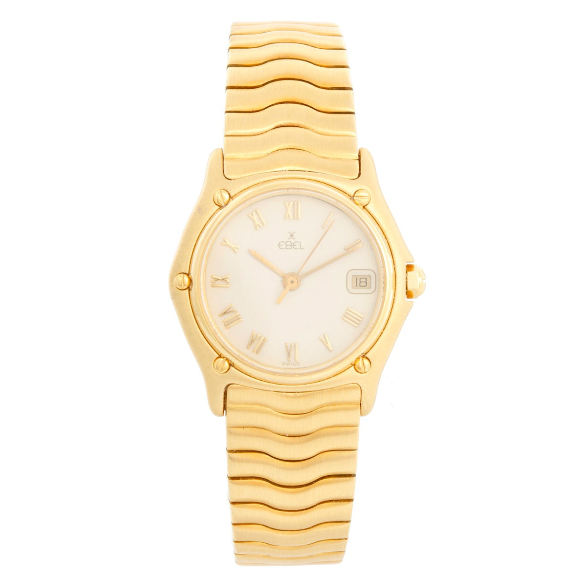 Ebel 1911 Classic Wave 18k Gold Watch