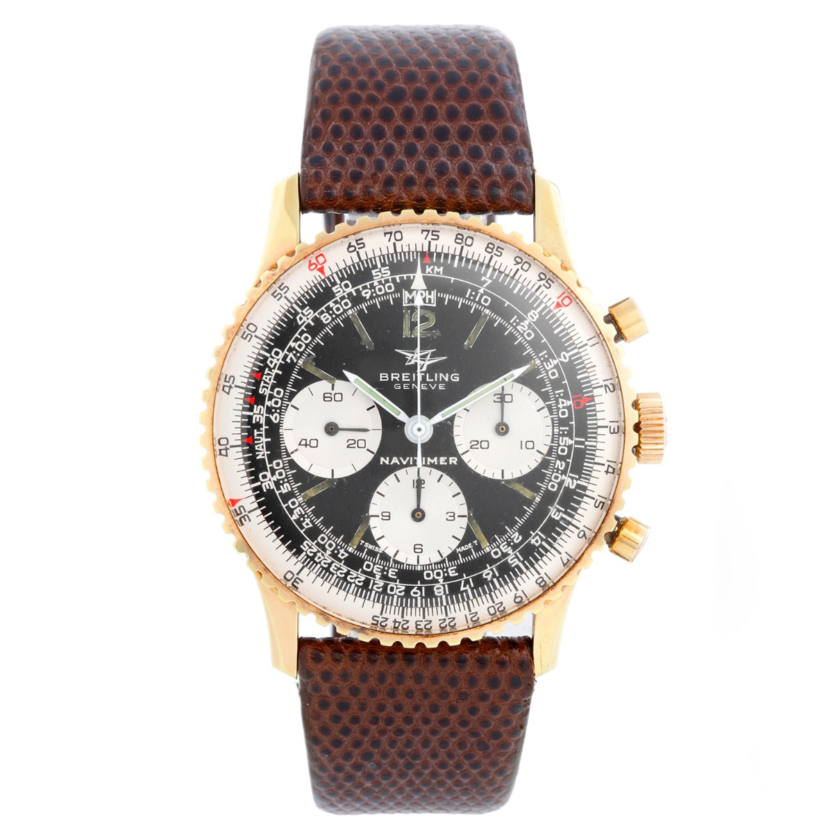 Fond De Boîtier Breitling Navitimer 806 Original En Acier Inox — Pièce Détachée Vintage Pour Montre