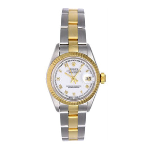 Rolex Ladies Datejust 2-Tone Watch 69173 White Dial