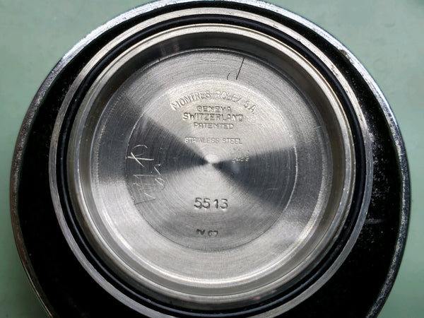 Rolex Submariner Men's Vintage Stainless Steel Watch 5513 Bart Simpson dial