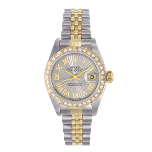 Ladies Rolex Datejust Watch 69173 Genuine Rolex Rhodium Starburst Dial