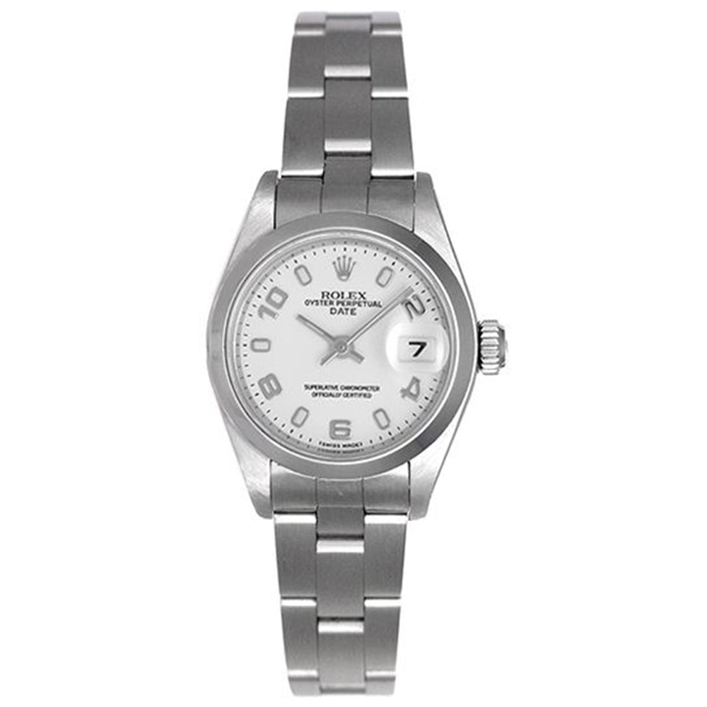 Ladies Rolex Date Watch 79160 White Dial