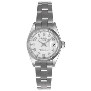 Ladies Rolex Date Watch 79160 White Dial