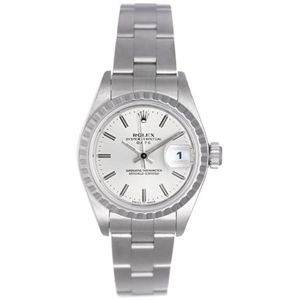 Rolex Ladies Date Stainless Steel Watch 79240