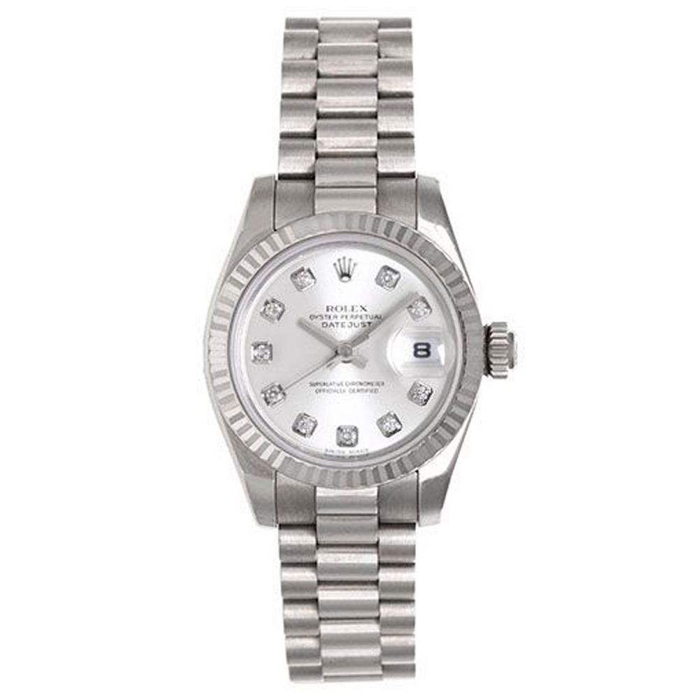 Ladies Rolex President Watch 179179 Rolex Silver Dial