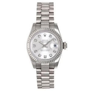 Ladies Rolex President Watch 179179 Rolex Silver Dial
