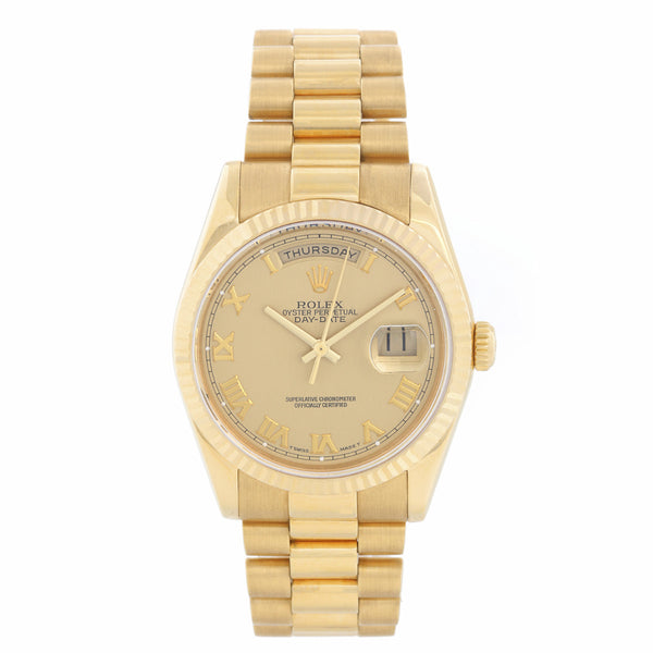 Rolex President Day-Date Watch 118238 Champagne Dial
