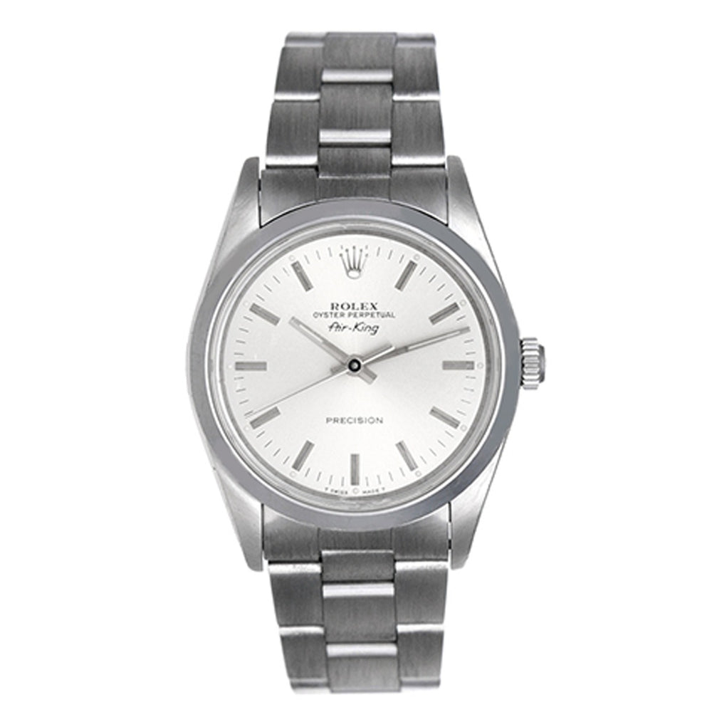Men's Rolex Air-King Stainless Steel  Watch 14000 Silver Dial