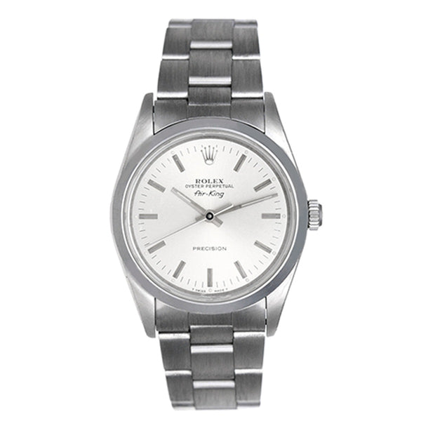 Men's Rolex Air-King Stainless Steel  Watch 14000 Silver Dial