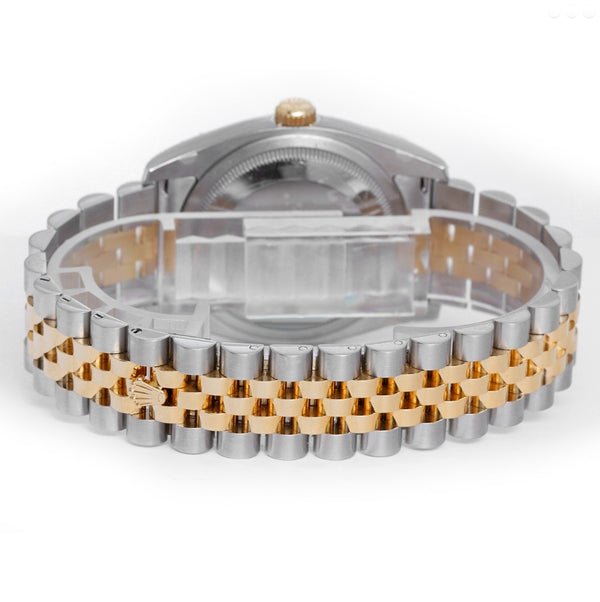 Rolex Men's Datejust 2-Tone Watch 116233 Ivory Colored Jubilee Dial