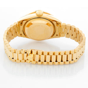 Rolex Ladies President 18k Gold Watch 79178 Tiger's Eye Dial