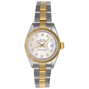 Rolex Ladies Datejust 2-Tone Watch 79173 Silver Dial