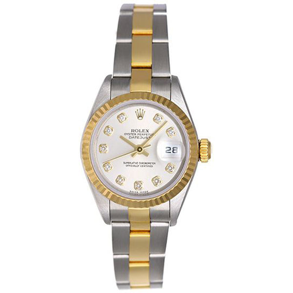 Rolex Ladies Datejust 2-Tone Watch 79173 Silver Dial