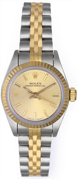 Rolex Ladies Oyster Perpetual 2-Tone Watch 67913