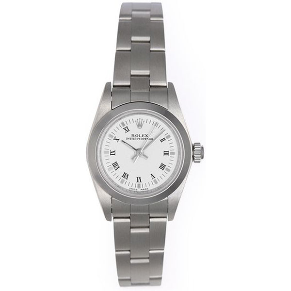 Rolex Ladies Oyster Perpetual  Watch 76080 White Dial