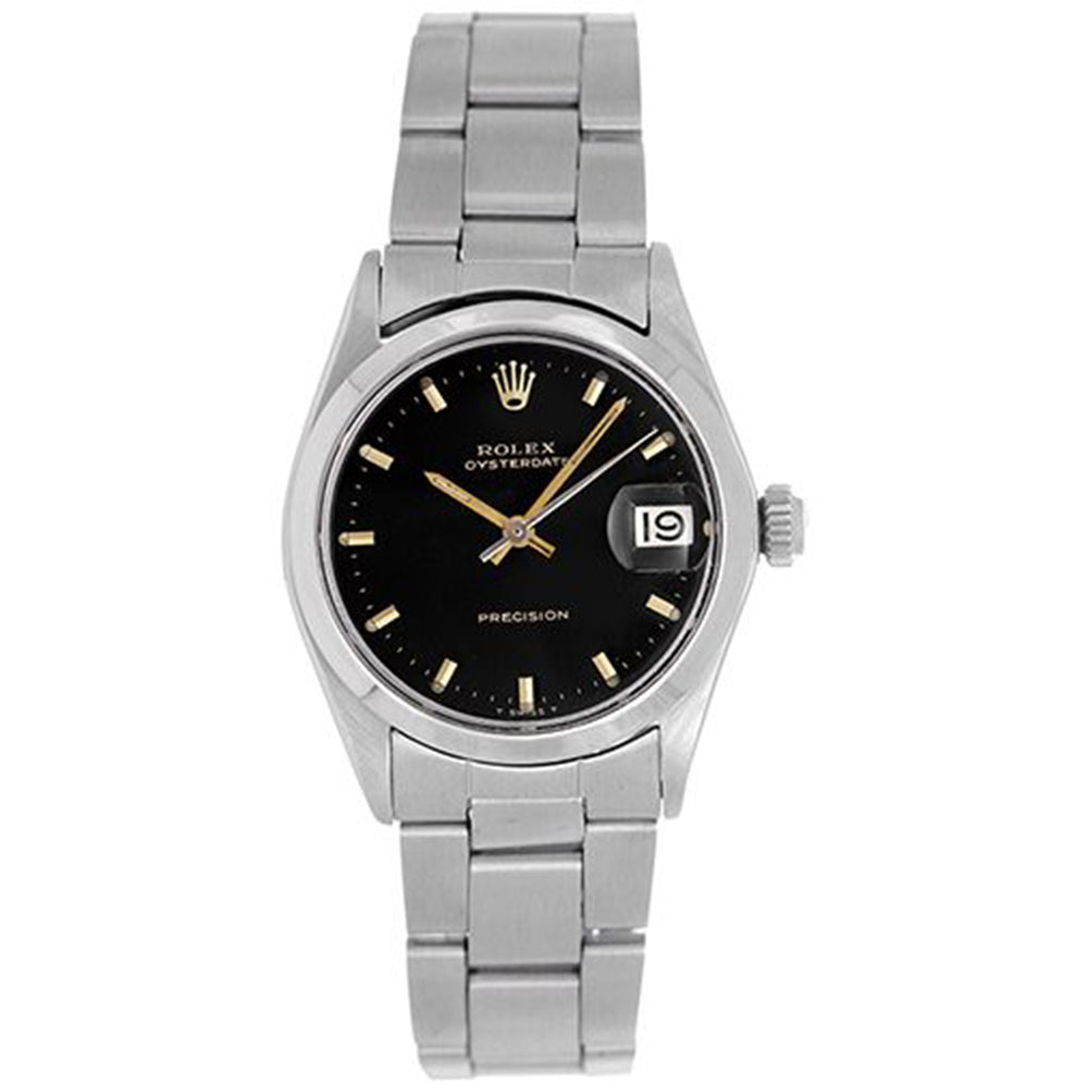 Rolex Vintage Oysterdate 29mm Ladies Stainless Steel Watch 6466