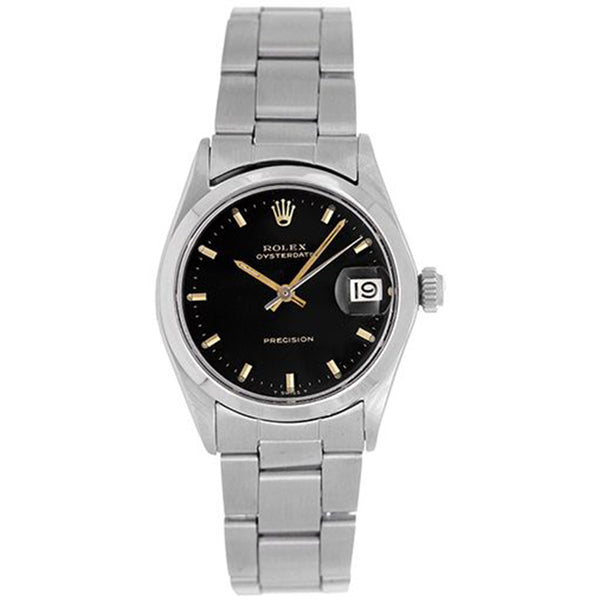 Rolex Vintage Oysterdate 29mm Ladies Stainless Steel Watch 6466