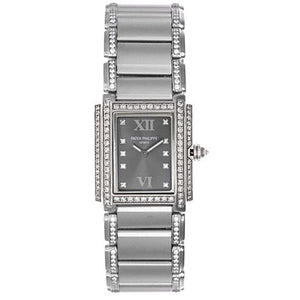 Patek Philippe Twenty-4 Ladies White Gold Diamond Watch 4908 / 310G