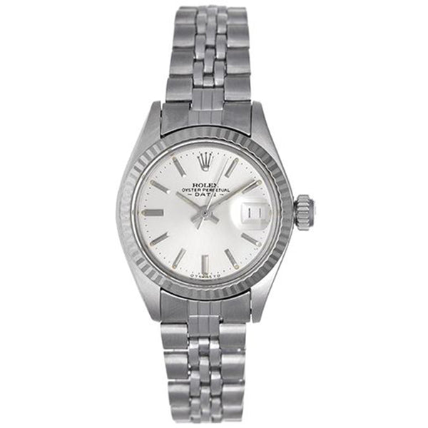 Ladies Rolex Date Watch Stainless Steel 6917 Silver Dial
