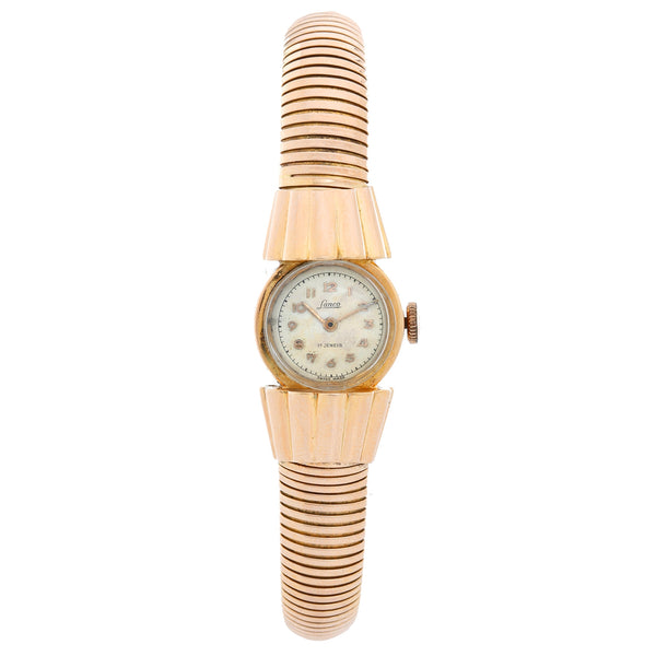 Very Rare & Unusual Vintage Rose Gold Ladies Lanco