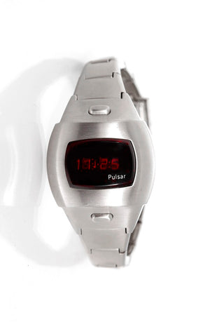 Vintage Pulsar Digital Ladies Steel Watch with LED Display |