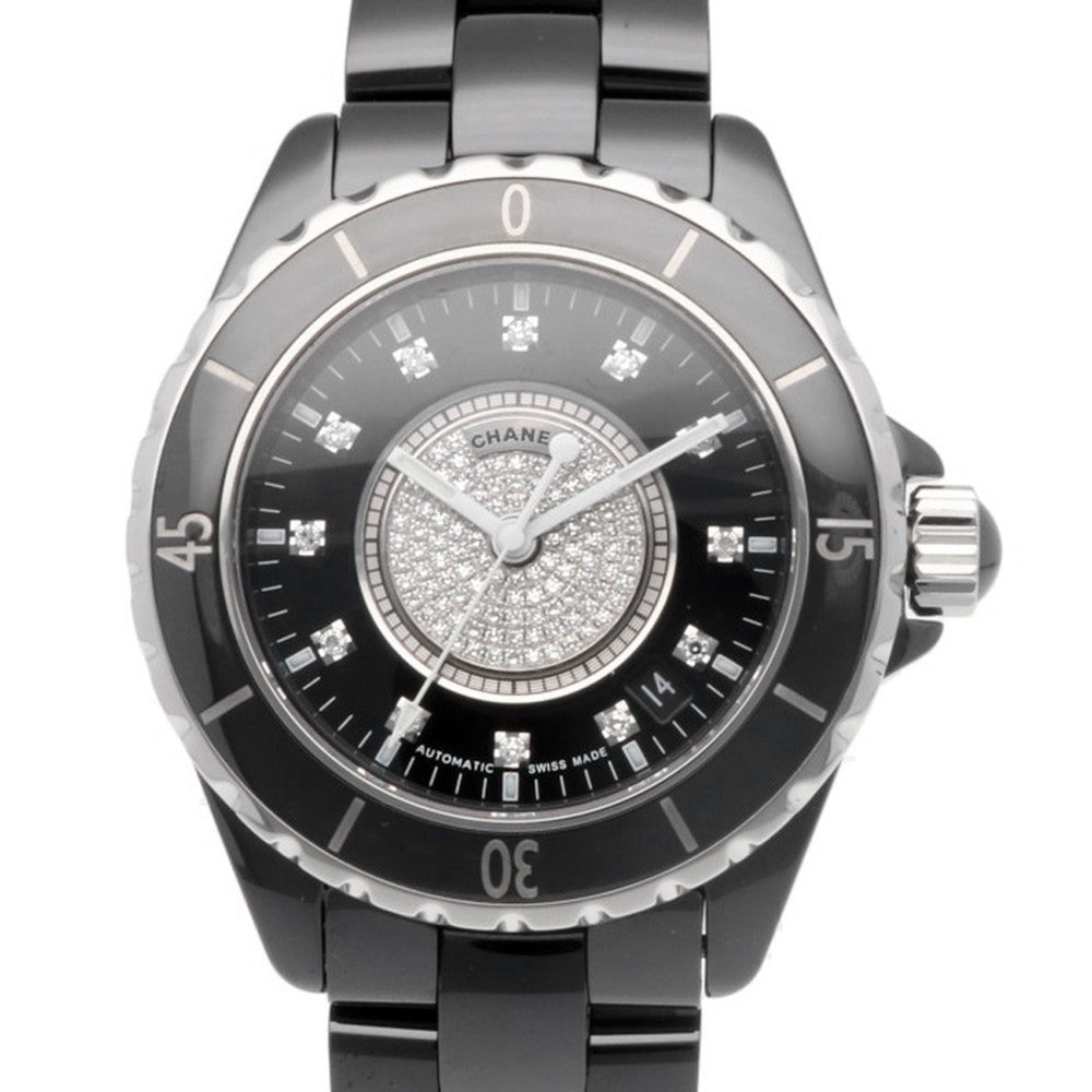 Chanel J12 Black Ceramic Automatic Midsize Unisex Watch H1757