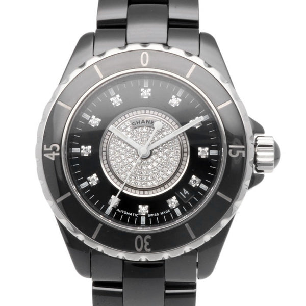 Chanel J12 Black Ceramic Automatic Midsize Unisex Watch H1757