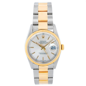 Rolex Datejust Men's 2-Tone Steel & Gold Watch 16233