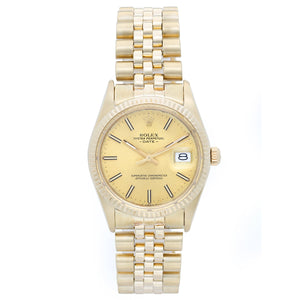 Rolex Date Men's 14k Yellow Gold Watch 15037