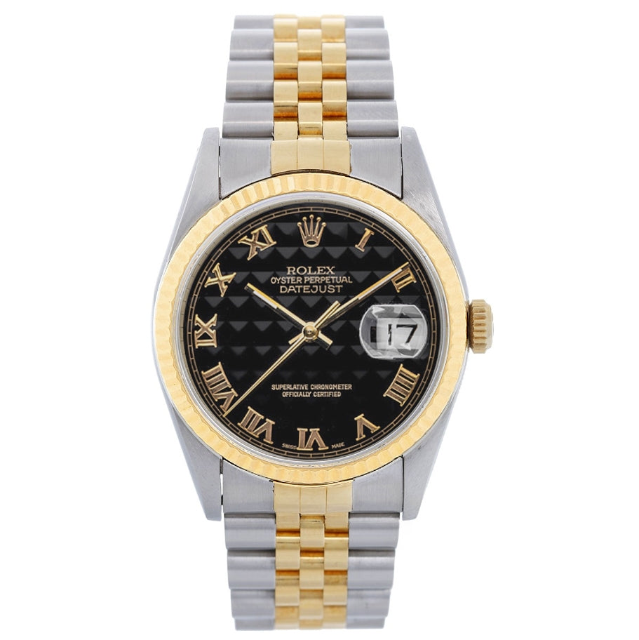 Rolex Datejust Men's 2-Tone Watch Steel & Gold 16233