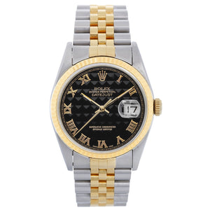 Rolex Datejust Men's 2-Tone Watch Steel & Gold 16233