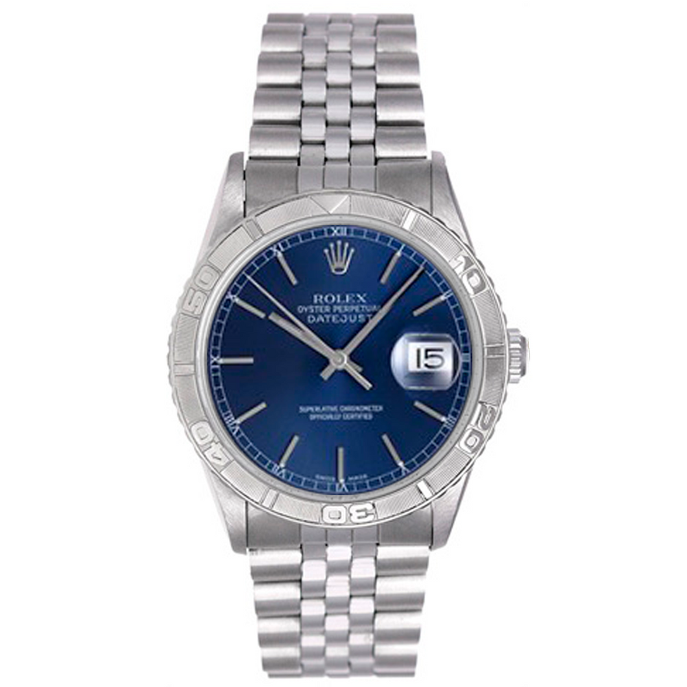 Rolex Turnograph Men's Stainless Steel Watch Thunderbird Bezel 16264