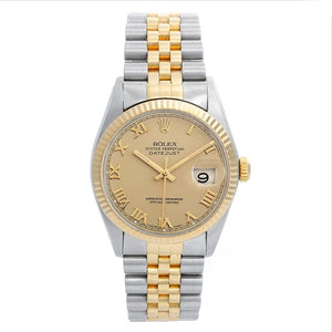 Rolex Datejust Men's 2-Tone Steel & Gold Watch 16233