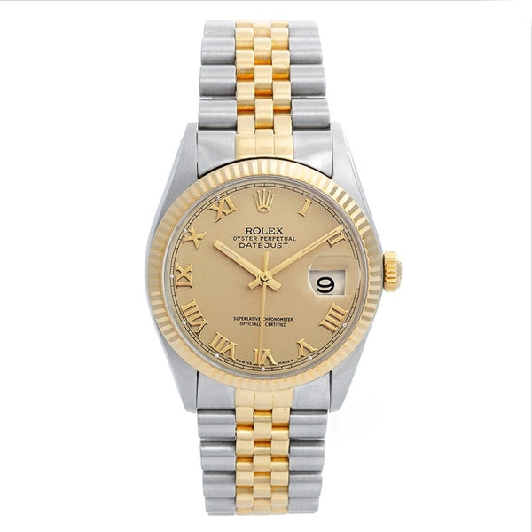 Rolex Datejust Men's 2-Tone Steel & Gold Watch 16233