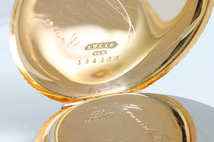 Elgin Pocket Watch 16s 14k Yellow Gold Ornately Engraved Hunting Case Pocket Watch