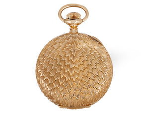 Elgin Pocket Watch 16s 14k Yellow Gold Ornately Engraved Hunting Case Pocket Watch