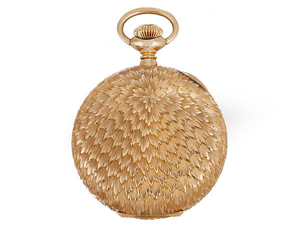 Elgin Pocket Watch 16s 14k Yellow Gold Ornately Engraved Hunting Case Pocket Watch