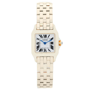 Cartier Ladies 18k Yellow Gold Santos Demoiselle Watch W25063X9