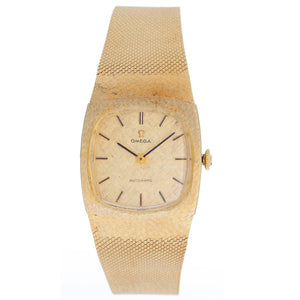 Vintage Omega Automatic 14k Yellow Gold Men's  Dress Watch