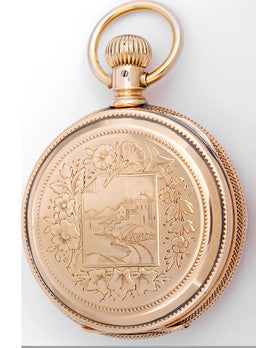 Vintage Elgin National Watch Co. Massive Heavy Solid 14k Yellow Gold 18s Pocket Watch