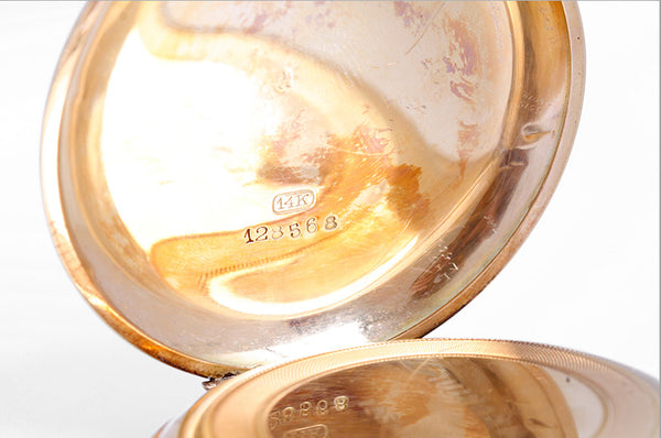 Vintage Dunand Yellow Gold 1/4 Hour Repeater Pocket Watch