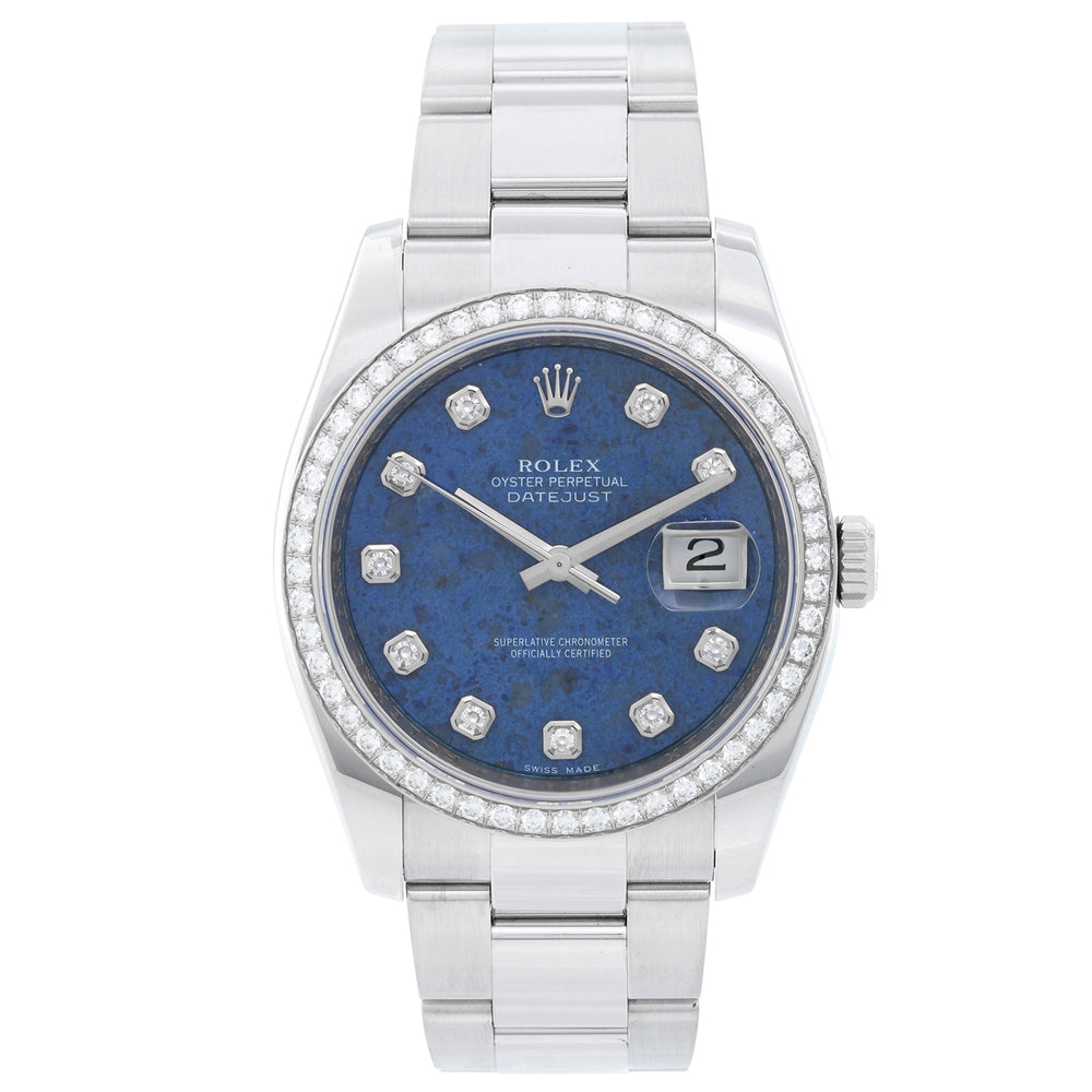 Rolex Datejust Diamond Bezel Men's Watch 116244