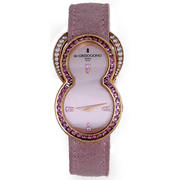 de Grisogono Be Eight Diamond Pink Sapphire Ladies Watch