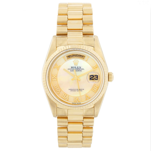 Men's Rolex President - Day-Date Mother of Peal Watch 18238