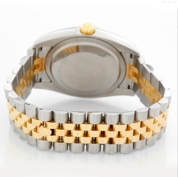 Rolex Datejust Men's 2-Tone Steel & Gold Watch Blue Dial 116233