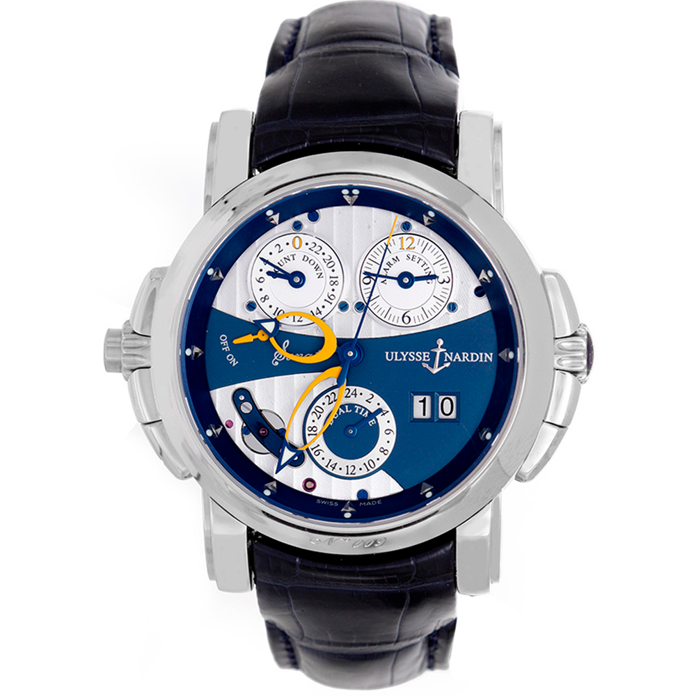 Ulysse Nardin Sonata Cathedral Dual Time 18k White Gold Men's Watch 660-88/213