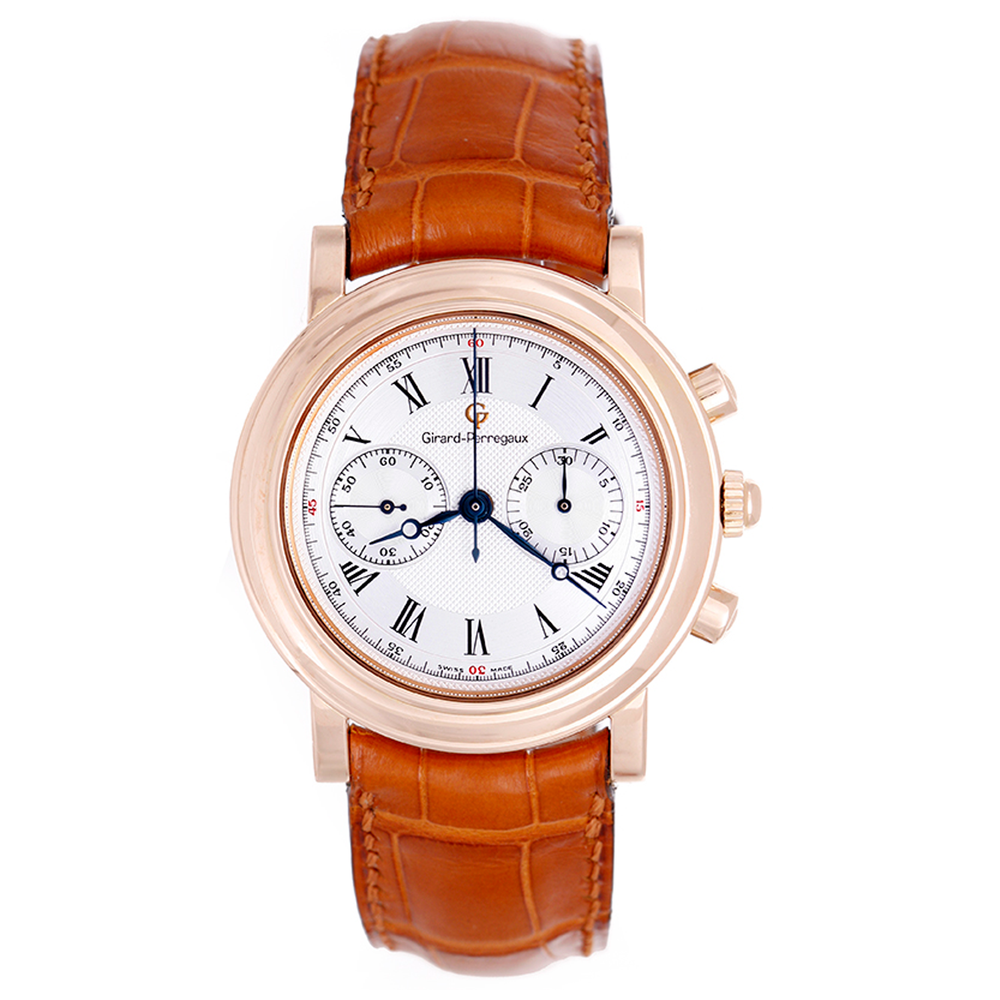 Girard-Perregaux 18k Rose Gold Men's Chronograph Watch