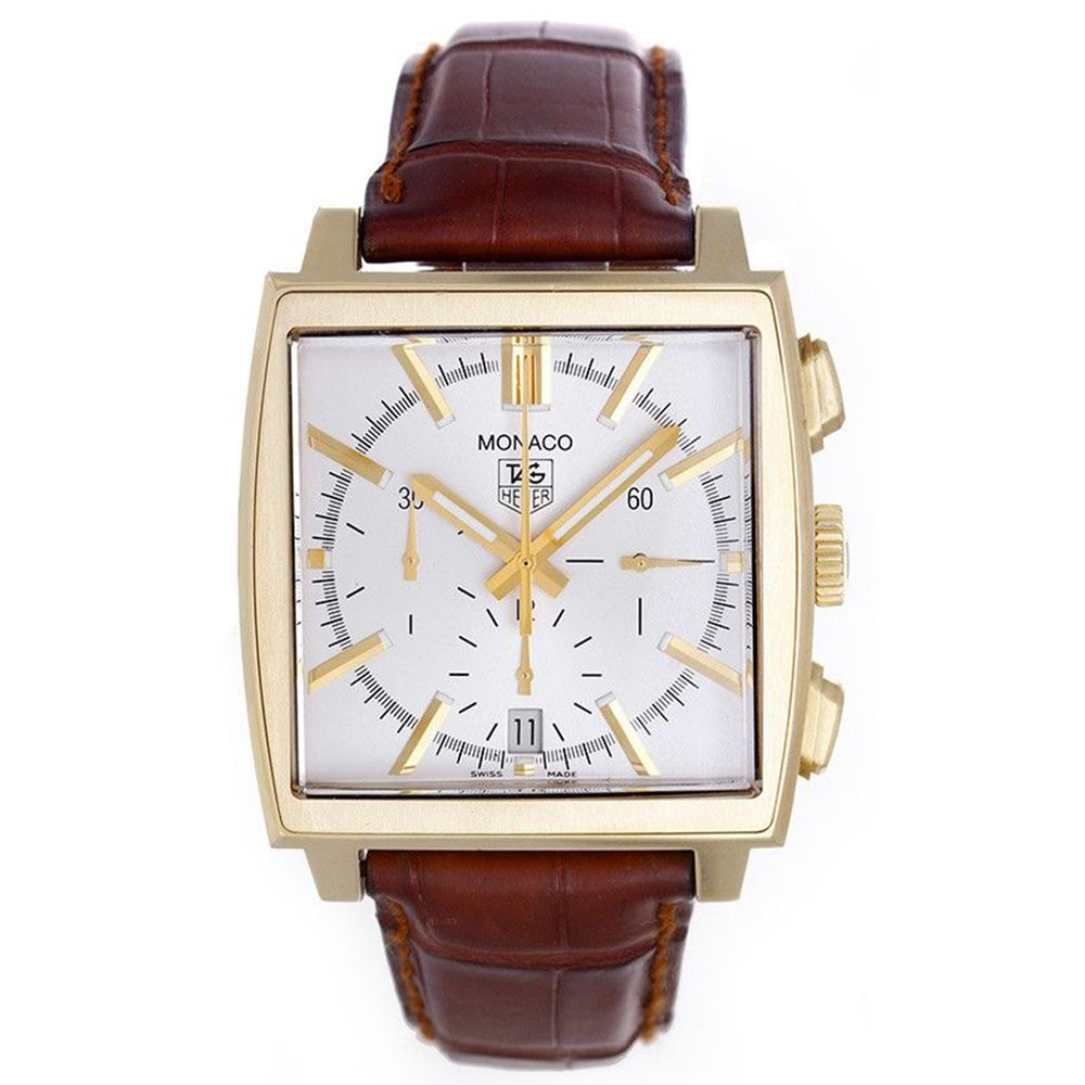 Tag Heuer Monaco Chronograph Men's 18k Yellow Gold Watch CW5140.FC8147