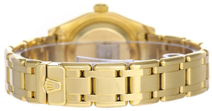 Rolex Ladies Masterpiece/Pearlmaster Gold Diamond Watch 69298