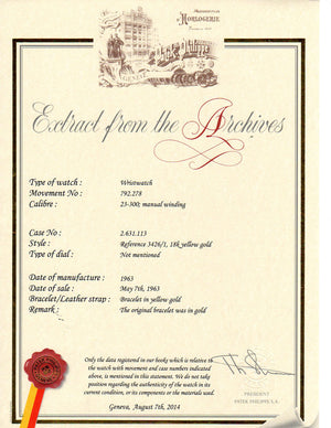 Vintage Patek Philippe Manual Winding 18k Gold Ref 3426 / 1